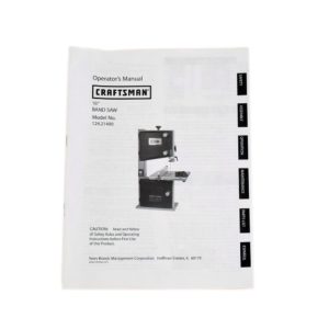 Band Saw Owner's Manual OM-21400-M1