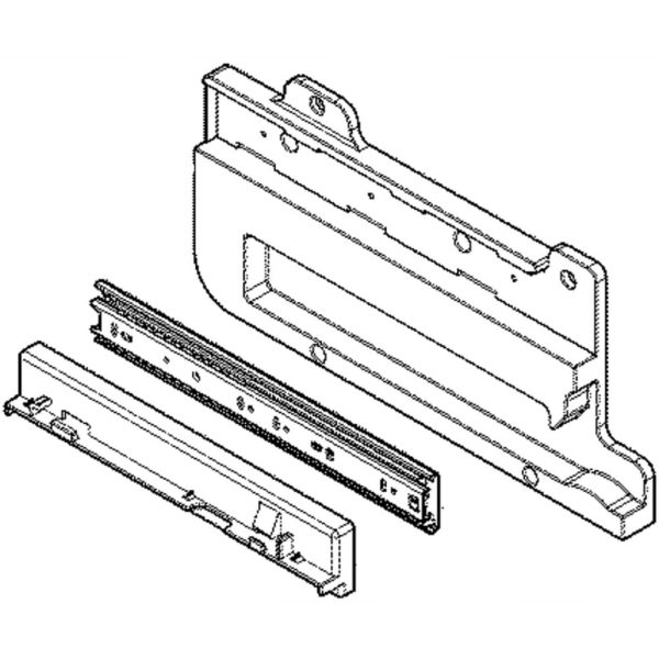Refrigerator Freezer Drawer Slide Rail Assembly AEC73337404 Infinite