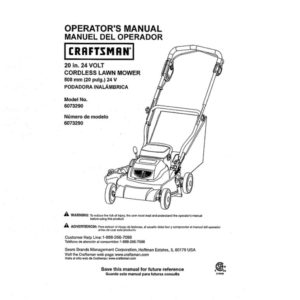 Lawn Mower Owner's Manual 38801229-2