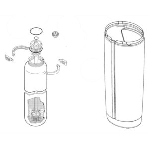 Water Filtration System Mineral Tank Assembly 7302623
