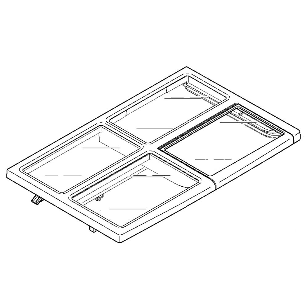 Refrigerator SlideOut Shelf Assembly WR71X29360 Infinite Parts Direct