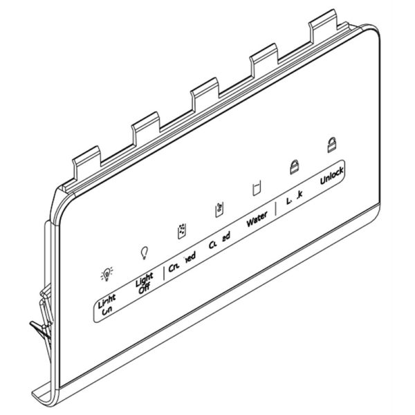 Refrigerator User Interface (Black) W11518204