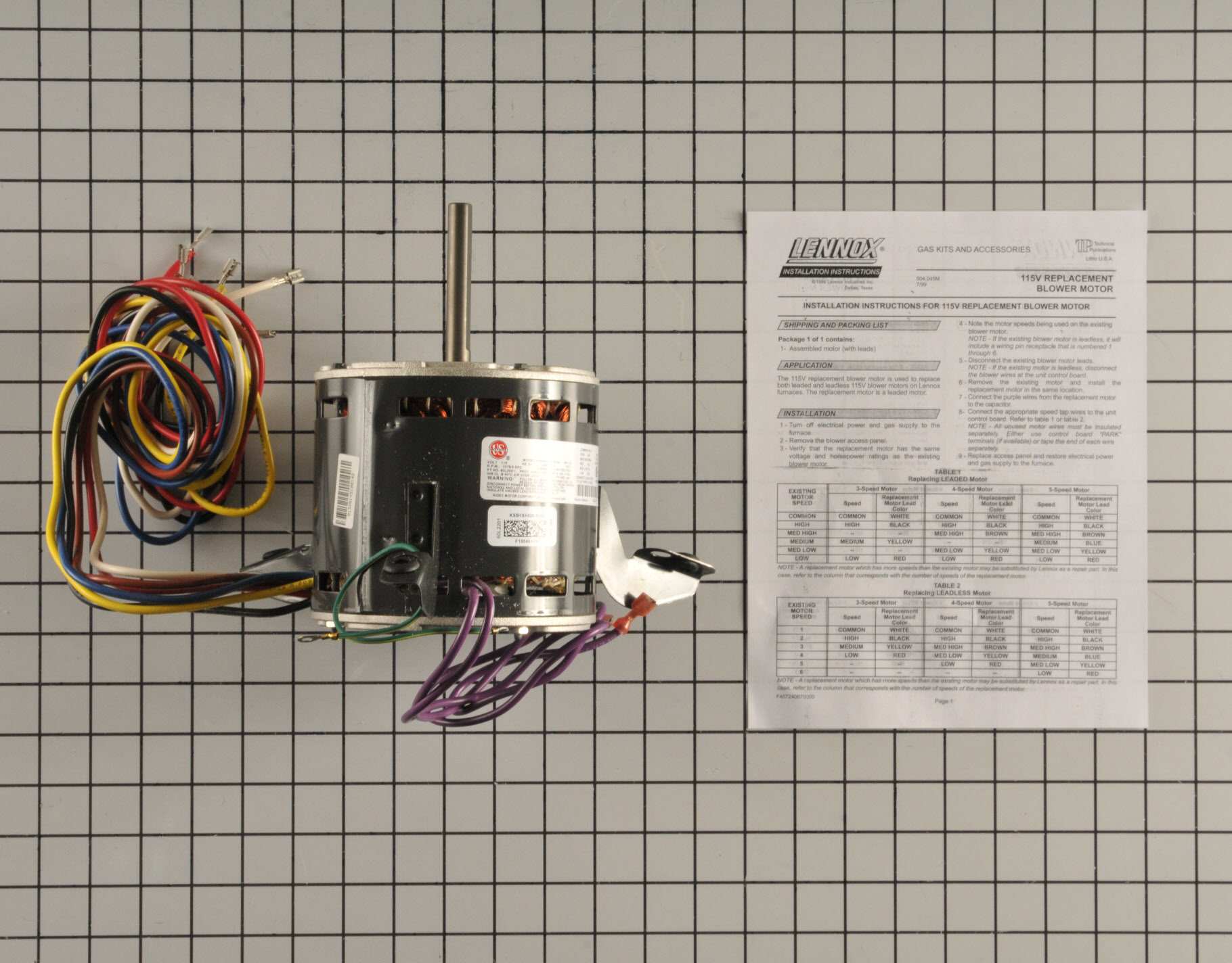 Air Handler Blower Motor 60L22 Infinite Parts Direct