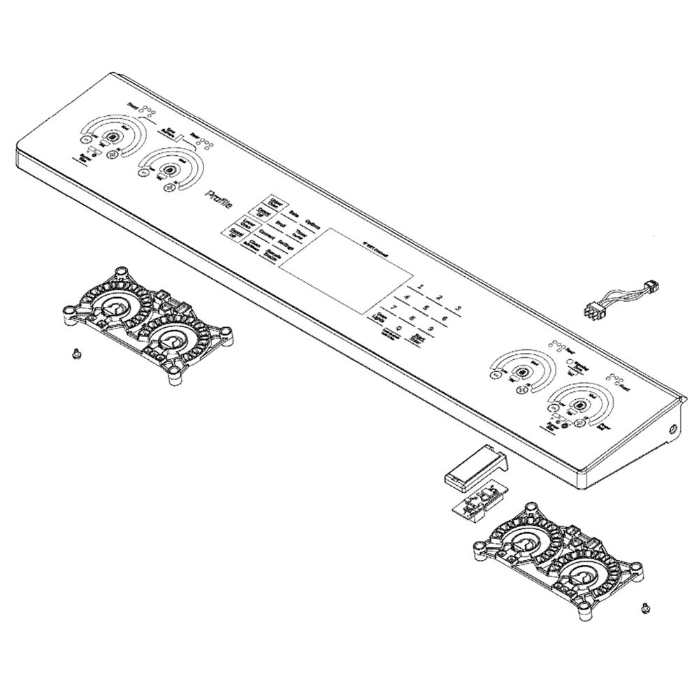 Range Control Panel Assembly (Stainless) WB27X32713