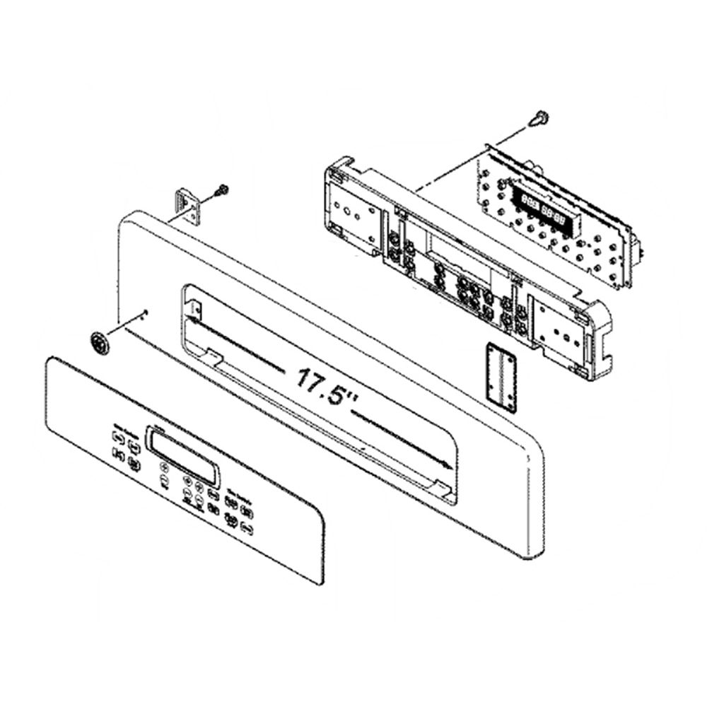 Wall Oven Control Panel Assembly (Stainless) WB49T10037 Infinite