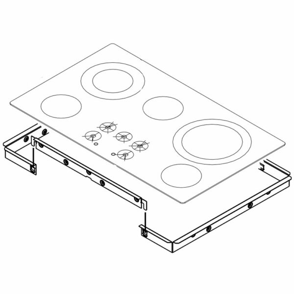 Cooktop Main Top (Stainless) W10570705