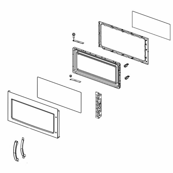 Microwave Door Assembly (Stainless) W10686518