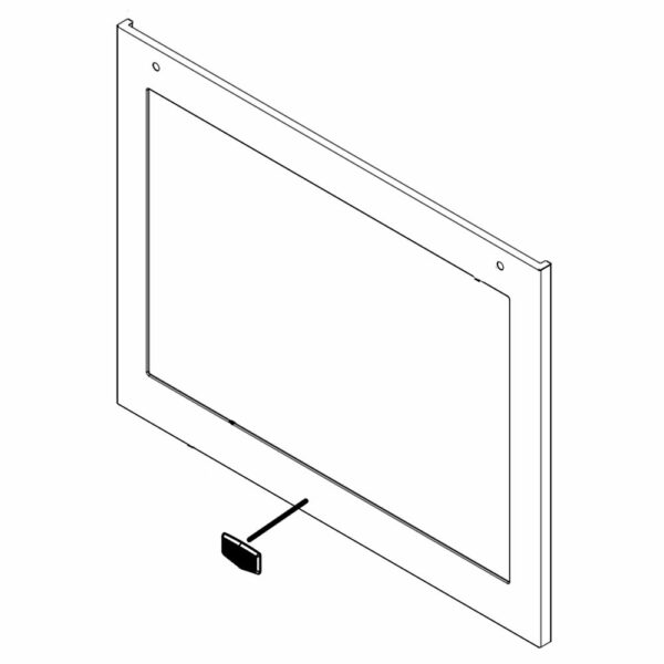 Range Oven Door Outer Panel Assembly (Stainless) W11087941