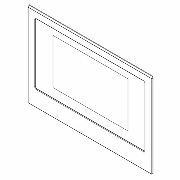 Range Oven Door Outer Panel (Black Stainless) W11247684