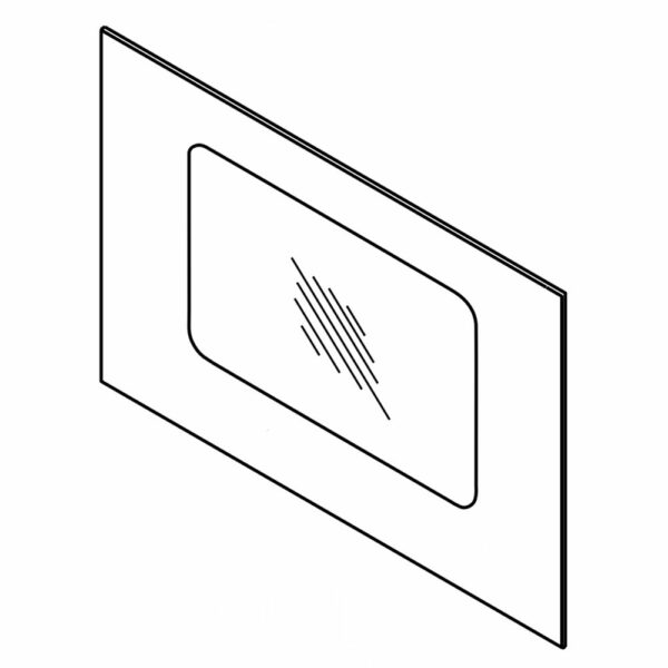 Range Oven Door Outer Panel (Stainless) W11249559