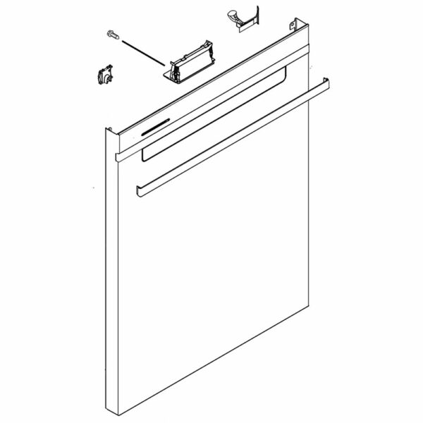 Dishwasher Door Outer Panel Assembly (Stainless) W11461682