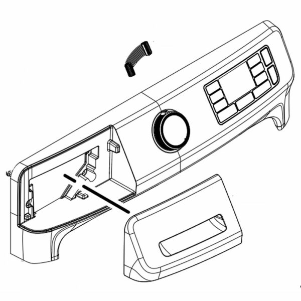 Washer Control Panel Assembly (White) W11316623