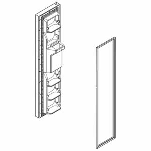 Refrigerator Freezer Door Assembly (Stainless) LW10898312