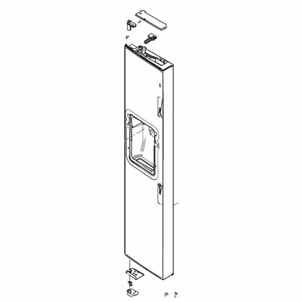 Refrigerator Freezer Door Assembly DA82-02518A