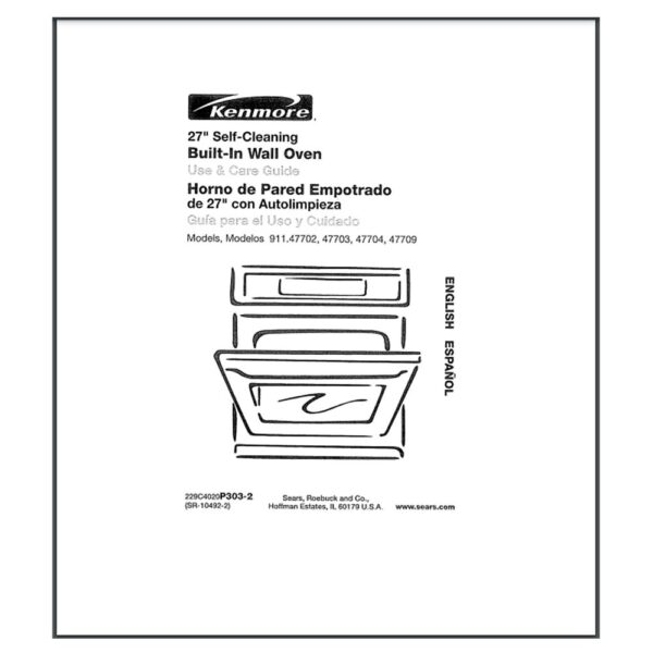 Wall Oven Owner's Manual SR-10492-2