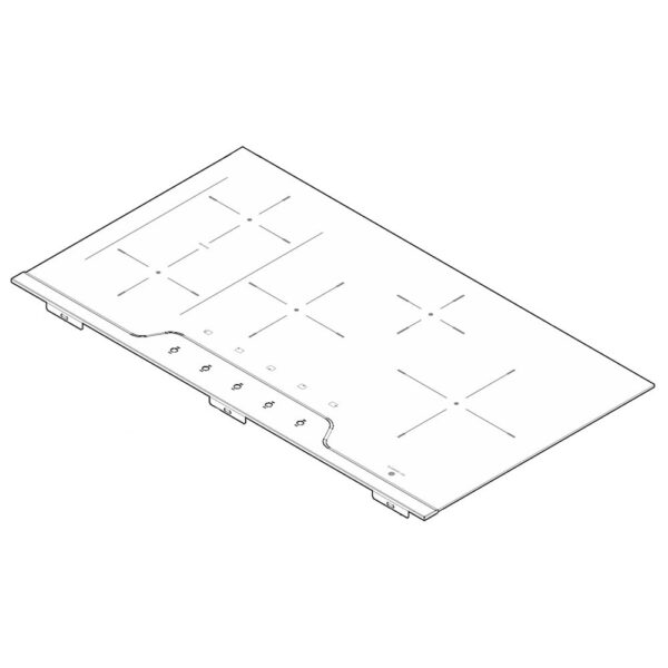 Cooktop Main Top (Black and Stainless) 305638971