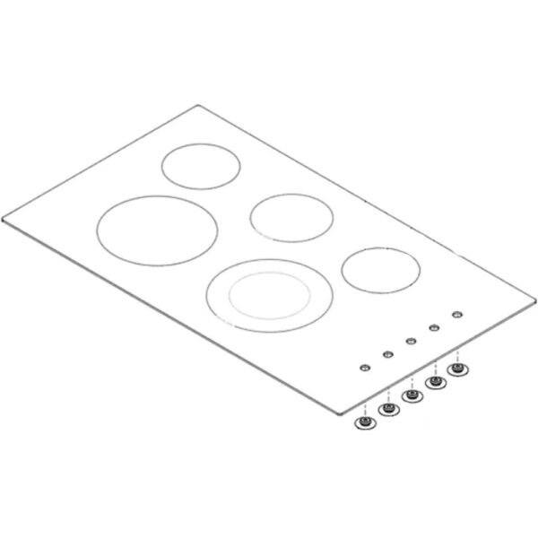 Cooktop Main Top Assembly (Black) 305638985