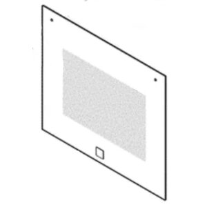 Wall Oven Door Outer Panel (Black) 5304514694