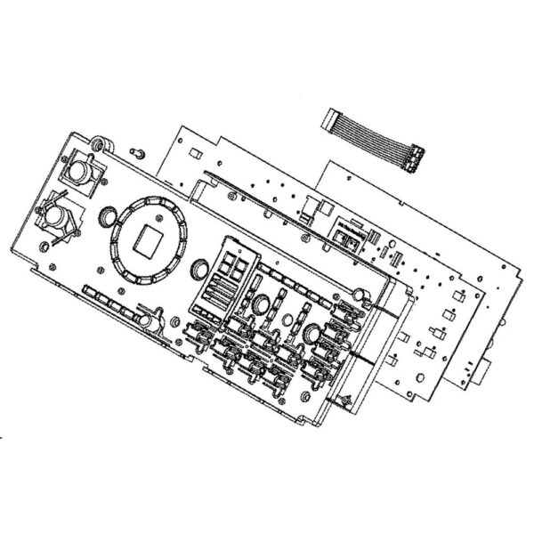 Washer Electronic Control Board and User Interface Assembly WH22X29348
