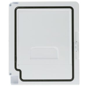 WHITE ICE BOX DOOR W/ GASKET AND LATCH WR14X32422