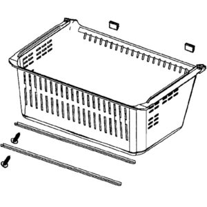 Refrigerator Freezer Drawer Box Tray Assembly DA97-06276A